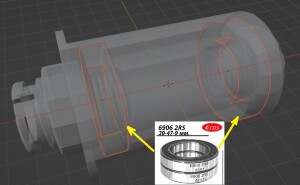 Держатель филамента на подшипниках ( для Creality Ender 3)