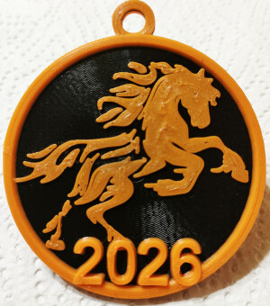 Медалька на Новый 2026 год