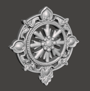 подвеска штурвал резной