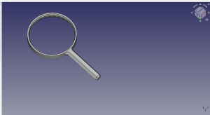 лупа оправа  линза 75 мм