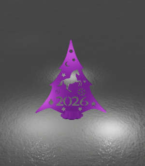 Ёлка с конём 2026