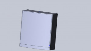 Модель корпуса плоского светильника Гувера для матрицы 16х16