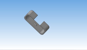 Фиксатор ремешка, шлёвка, тренчик для ремешка для фитнес браслета HUAWEI Band 8.