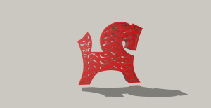 Узорчатая лошадь для интерьера