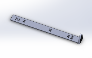 Линейка для дырокола