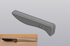 Рукоять столового ножа