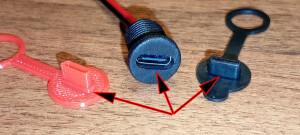 Заглушка для разъема USB-C от грязи и влаги