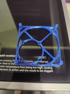 Адаптер кулера c 40мм на 80мм для Qidi Q2 улучшенная версия