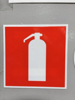 Табличка огнетушитель