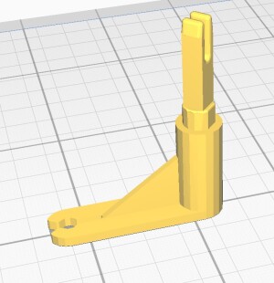 Рычаг заслонки печки Газель