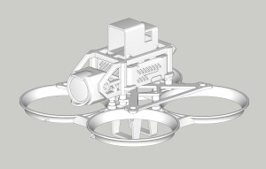 PAVO PICO - DJI O3 AIR UNIT HOLDER WITH VIFLI FINDER (2 AND MINI) AND DUCKT GUARD