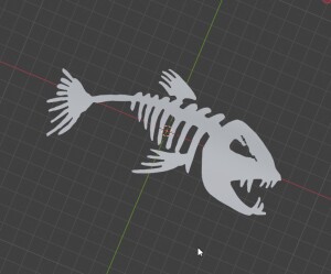 скелет пираньи