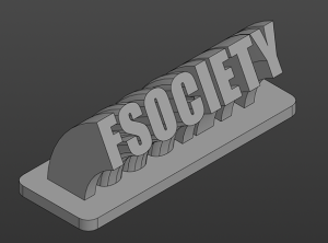 Статуэтка "FSociety". Нахрен общество