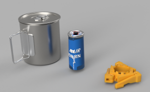 Подставка для ГАЗОВОГО баллона (перезаправленный AIR HORN)