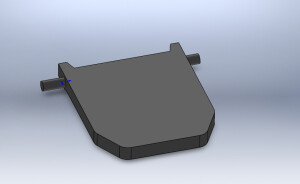 Упорный язычок лотка выхода бумаги принтера HP LaserJet 1020