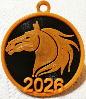 Медалька на Новый 2026 год