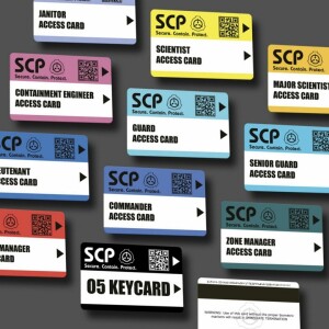 Solid access card model for level 5 staff of the SCP Foundation