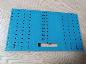 Шаблон для мебельных ручек 96мм-192мм.