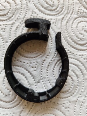 самокат MI PRO  замок крепления стойки