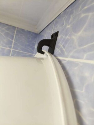 Крепление тазика на стену