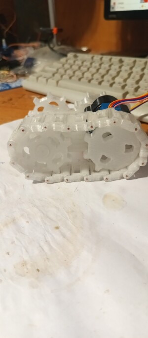 Гусеничные траки и катки, для робота/игрушки, под шаговый двигатель 28BYJ-8