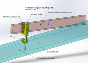 Переносчик углов для кровли. Лютая дичЪ-182.
