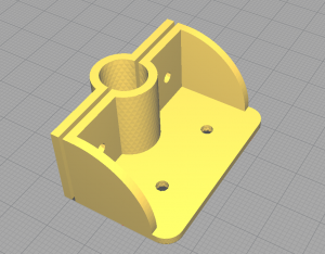Крепление гофры для проводов на каретку 3D принтера
