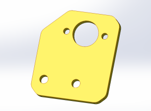 Tevo Tarantula RS Кронштейн червячного  вала вертикальной оси.