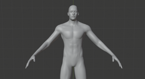 Human male body