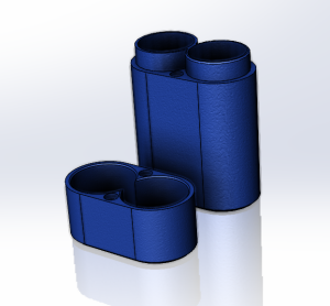 Бокс на 2 аккумулятора формата 21700