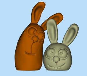 Два кролика/зайца