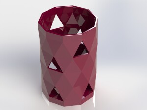 LOW-POLY Карандашница: Стиль в несовершенстве