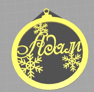 шар с именем на елку