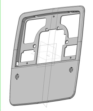 Корпус плафона фонаря салона без кормана а/м KIA Ceed