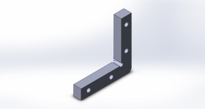 Монтажный уголок на 90 градусов, с прижимом