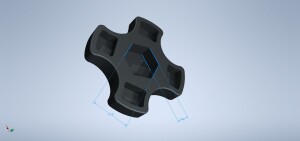 Барашек на болт М8 (для шестигранной головки под 13 ключ)