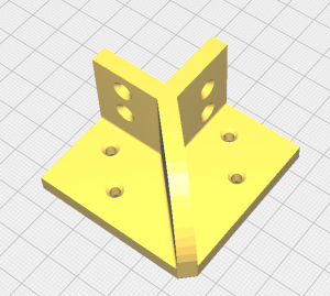 Уголок для поддержки на профильную трубу 20х20