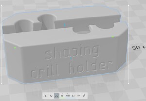 Sharping drill holder.