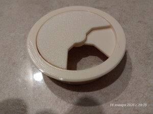 Розетка для компьютерного стола, D60 мм