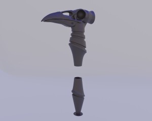 Raven cane (Ручка для трости)