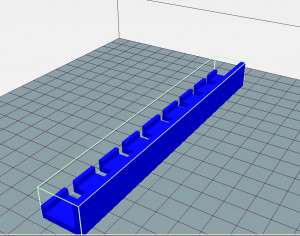 Держатель на 8 толстых USB-кабелей на крышку стола.