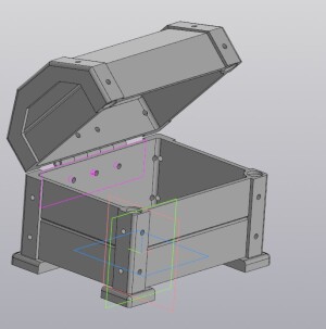 Шкатулка типа сундук