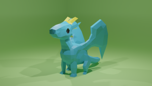 Low Poly дракон