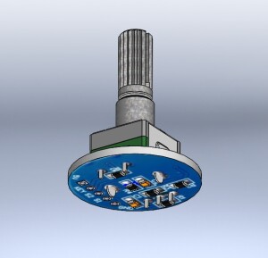 Модуль энкодера AK291 на основе EC21 энкодер модель STEP, STL и SolidWorks для макетирования моделирования Arduino Ардуино