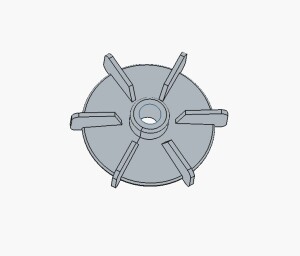 Крыльчатка охлаждения двигателя