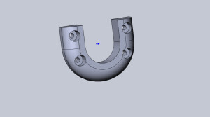 Кронштейн для подвеса перекладины для шкафа/ванной