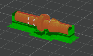 Штуцер опрыскивателя "ЖУК" горизонтальная с поддержками