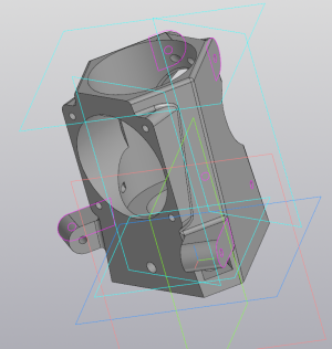 Корпус hotend на дельту