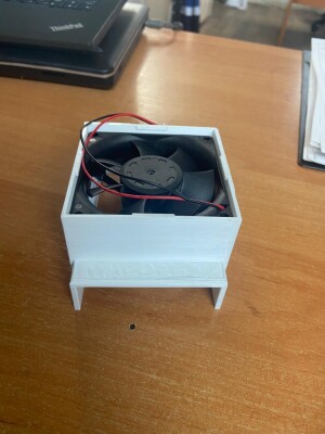 Крепление кулера охлаждения 80х80х25 на частотный преобразователь Parker 650 series