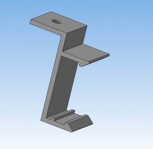 Клипса для крепления линейного светодиодного светильника Т9 (23 мм)